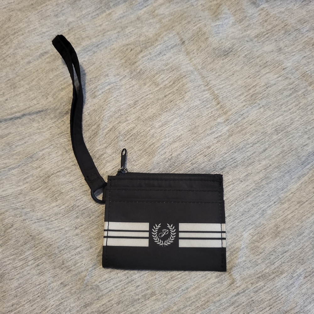 PINK Victoria's Secret Black and White Wristlet
